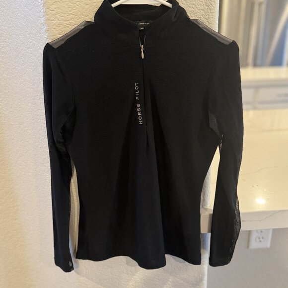 Horse Pilot Suntech Long Sleeve Sun Shirt Black Women's XS - Picture 4 of 9